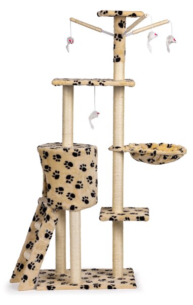 Scratching post for cat house tree lair 138cm xl Footprints