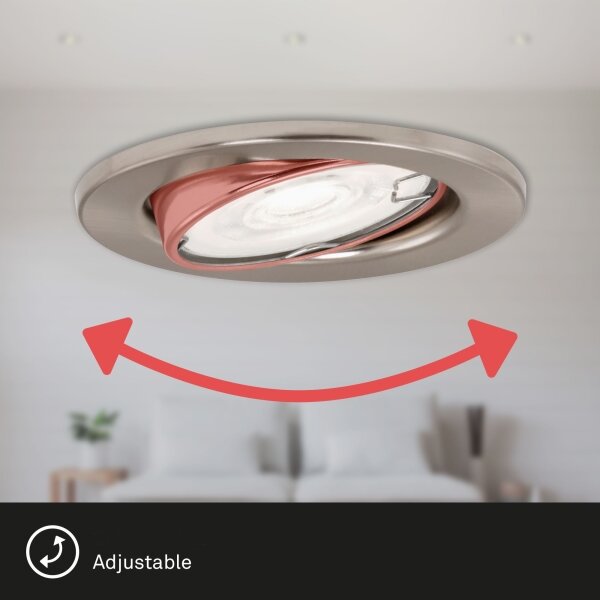 Briloner 7182-032-SADA 3xLED Stmievateľné kúpeľňové svietidlo 1xGU10/5W/230V IP23