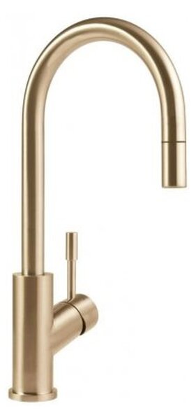Villeroy & Boch Umbrella Flex - Drezová batéria stojanková s výsuvnou sprchou, matná zlatá 92540003