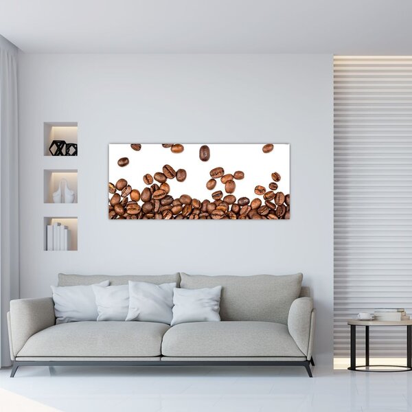 Obraz - Kávové zrná (120x50 cm)