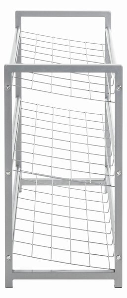 REGÁL NA TOPÁNKY, hliníková, 80/60/30 cm Carryhome - Skrine, regály & police na topánky