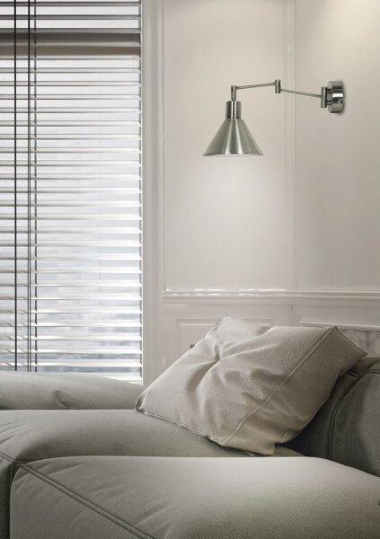 Nástenná lampička COPENHAGEN 1xE14/40W/230V matný chróm
