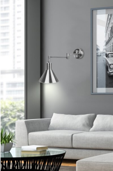 Nástenná lampička COPENHAGEN 1xE14/40W/230V matný chróm