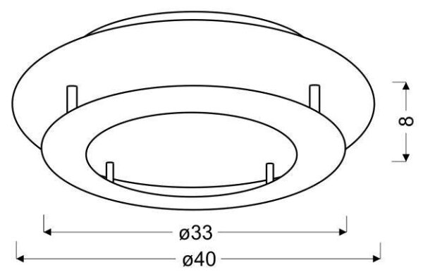 LED Stropné svietidlo MERLE LED/18W/230V