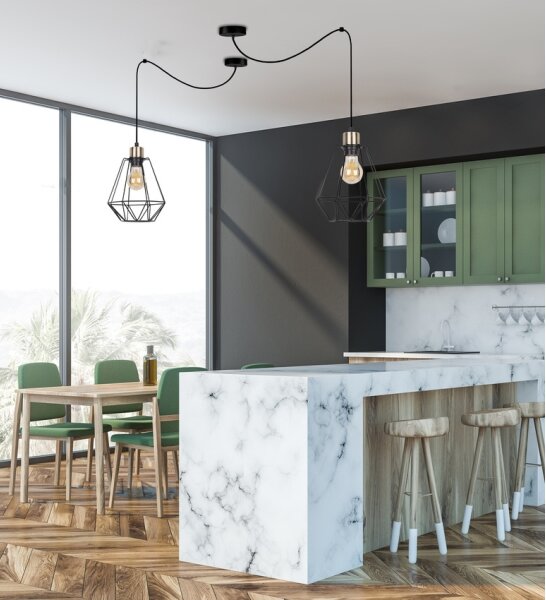 Luster na lanku PRIMO 1xE27/60W/230V pavúk