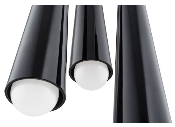 Argon 6103 - Luster na lanku HOLLYWOOD 3xE14/7W/230V čierna