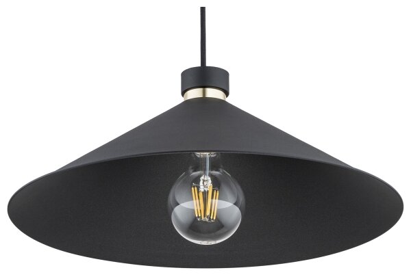 Argon 4695 - Luster na lanku NASHVILLE 1xE27/15W/230V čierna