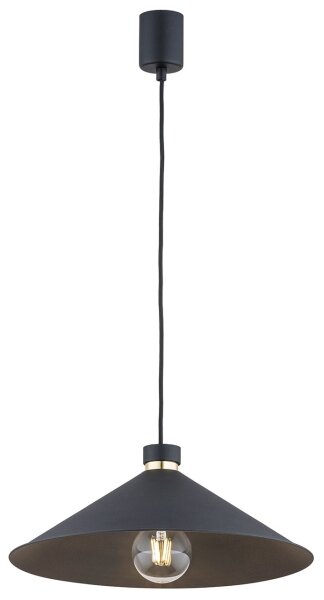 Argon 4695 - Luster na lanku NASHVILLE 1xE27/15W/230V čierna
