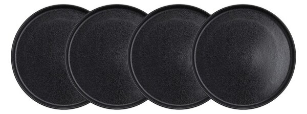 CASA NOVA Sada raňajkových tanierov 22,5 cm set 6 ks - čierna