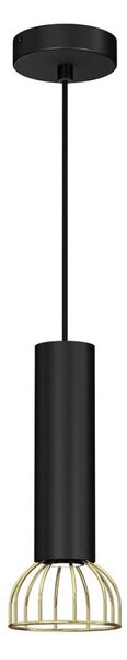 Luster na lanku DANTE 1xGU10/25W/230V čierna/zlatá