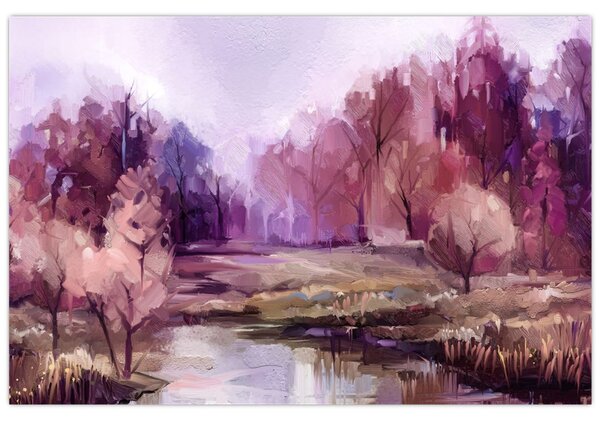 Obraz - Jesenná krajinomaľba (90x60 cm)