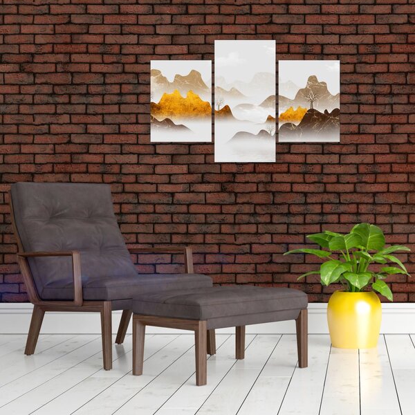 Obraz - Hory v hmle (90x60 cm)