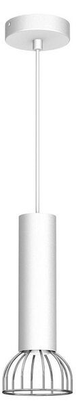 Luster na lanku DANTE 1xGU10/25W/230V biela/lesklý chróm