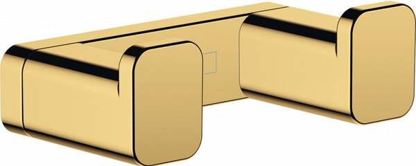 Hansgrohe AddStoris - Dvojitý háčik, leštený vzhľad zlata 41755990