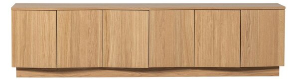 TV stolík z dubového dreva v prírodnej farbe 200x52x45 cm Zuma – WOOOD