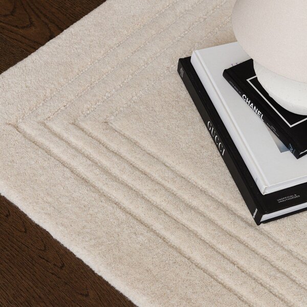 Slonovinový ručne tkaný vlnený koberec 120x170 cm Orlo Ivory – Asiatic Carpets