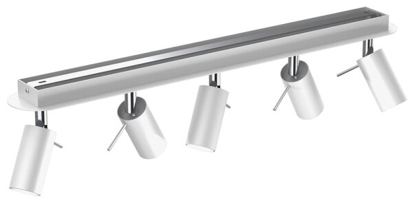 Bodové svietidlo PRESTON 5xGU10/MR11/40W/230V biela/chróm