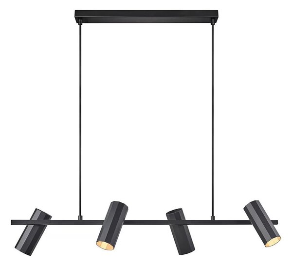 Nordlux - Luster na lanku ALANIS 4xGU10/15W/230V čierna
