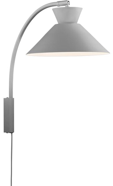 Nordlux - Nástenná lampa DIAL 1xE27/40W/230V šedá