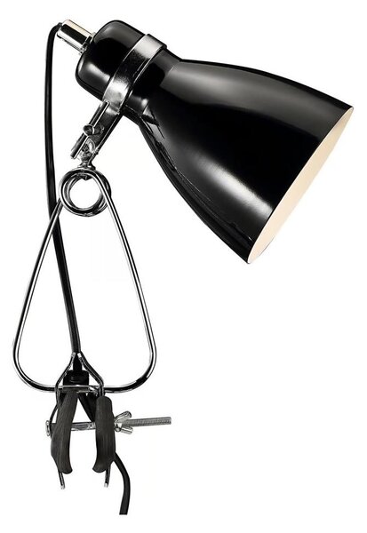 Nordlux - Stolná lampa s klipom CYCLONE 1xE14/15W/230V čierna