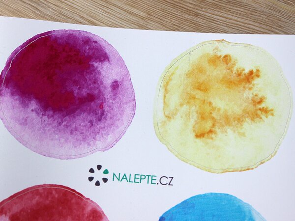 Nalepte.cz Farebné bodky textilní prelepiteľné nálepky na stenu 27 kusů 6 x 6 cm