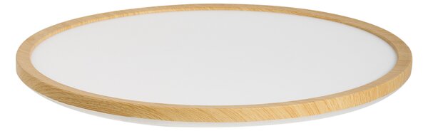 Okrúhle stropné svietidlo svetlohnedé LED panel ploché zapustené svietidlo s diaľkovým ovládaním