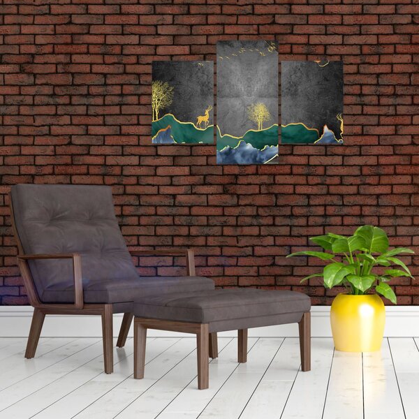 Obraz - Horská scenéria (90x60 cm)