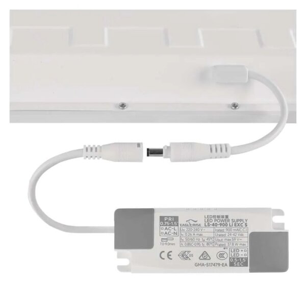LED podhľadový panel DIXXO LED/36W/230V 4000K 60x60 cm biela