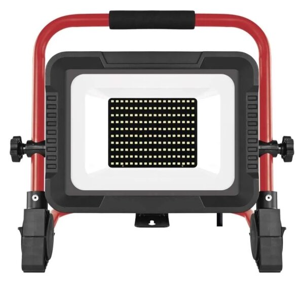 LED reflektor so stojanom ELION LED/100W/230V 4000K IP65 červená/čierna