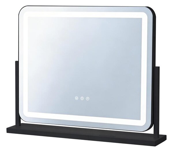Brilagi - LED stmievateľné make-up zrkadlo ARIZONA LED/25W/230V 55x44 cm čierne