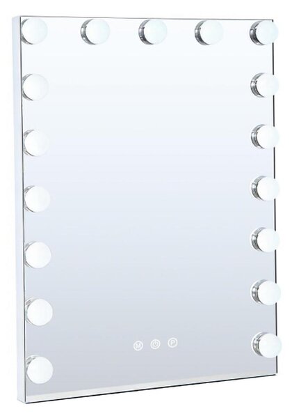 Brilagi - LED Stmievateľné make-up zrkadlo HOLLYWOOD LED/15W/230V 55x70 cm biela