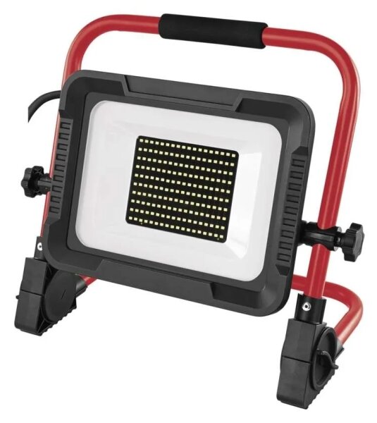 LED reflektor so stojanom ELION LED/100W/230V 4000K IP65 červená/čierna