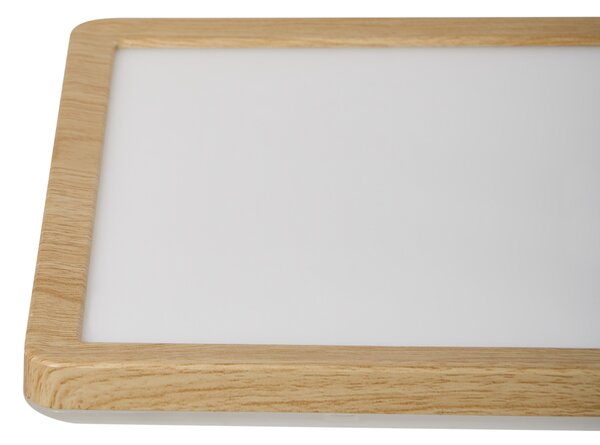 Stropné svietidlo svetlohnedé LED panel ploché zapustené svietidlo s diaľkovým ovládaním