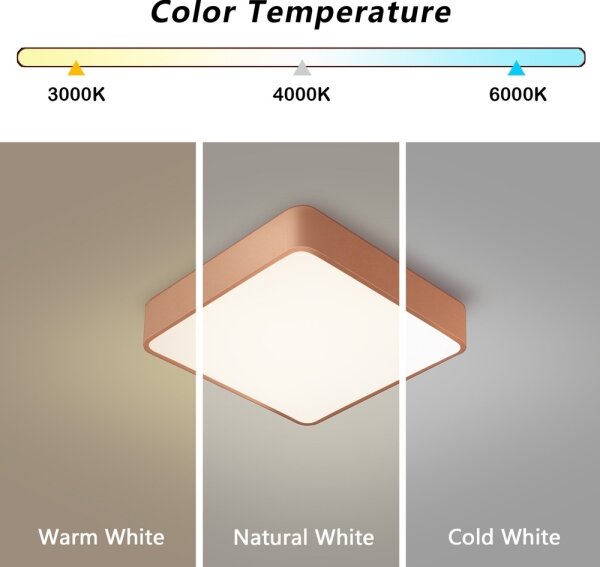 Brilagi - LED stropné svietidlo POOL LED/36W/230V 3000/4000/6000K 40x40 cm bronzové