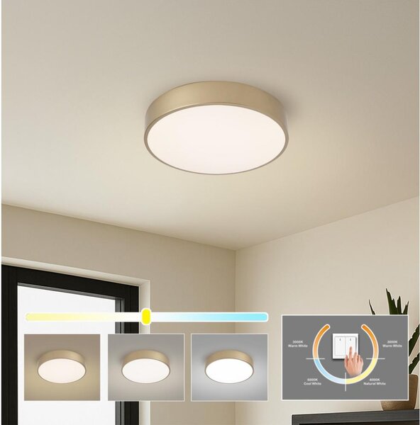 Brilagi - LED Stropné svietidlo POOL LED/36W/230V 3000/4000/6000K pr. 30 cm zlaté