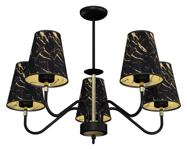 Luster na tyči HERMES 5xE27/60W/230V