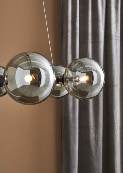 Markslöjd 108051 - Luster na lanku CIRCLE 6xG9/20W/230V čierna