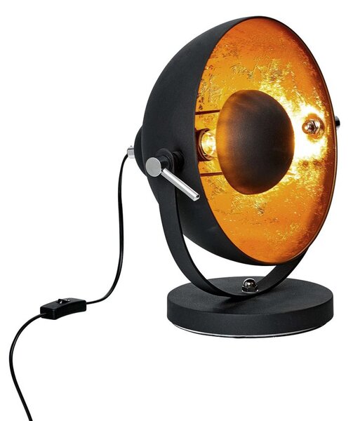 SATELLIGHT Stolová lampa 38 cm - čierna/zlatá