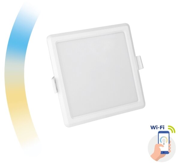 LED Stmievateľné podhľadové svietidlo ALGINE LED/6W/230V Wi-Fi Tuya hranatý