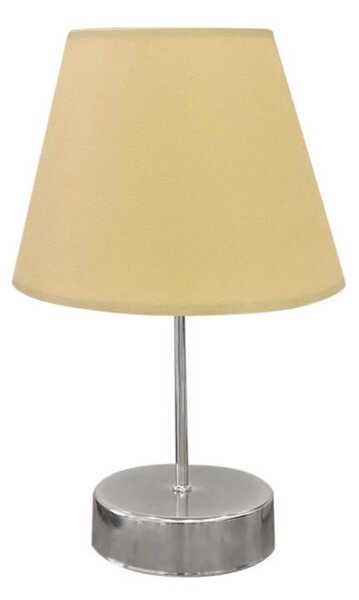 Stolná lampa 1xE27/60W/230V béžová/lesklý chróm