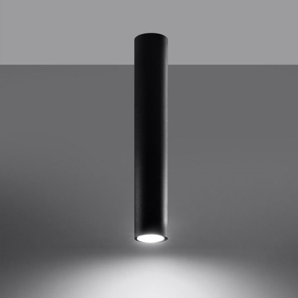 Sollux SL.1002 - Bodové svietidlo LAGOS 1xGU10/10W/230V 40 cm čierna