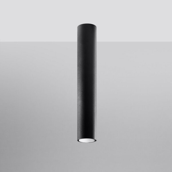 Sollux SL.1002 - Bodové svietidlo LAGOS 1xGU10/10W/230V 40 cm čierna