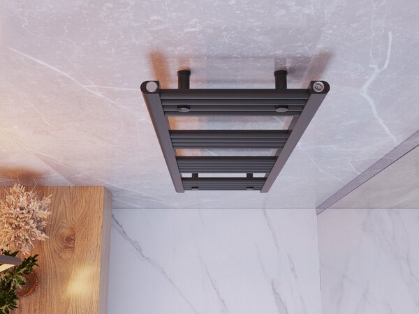 Gamma Erga Basic, vykurovacie teleso 1200x400 mm, 409 W, čierna, ERG-LAV-BASIC-12040-BK
