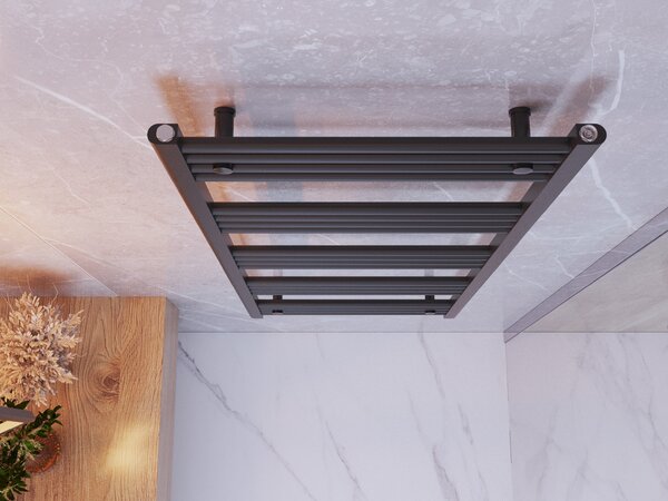 Gamma Erga Basic, vykurovacie teleso 1400x600 mm, 627 W, čierna, ERG-LAV-BASIC-14060-BK