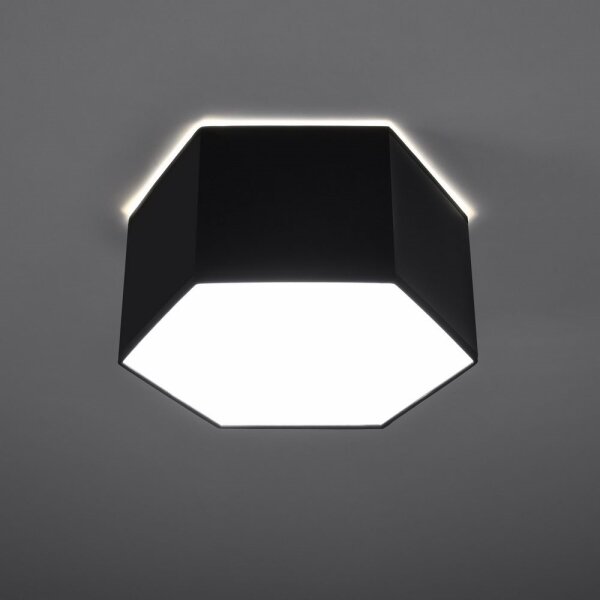Sollux SL.1061 - Stropné svietidlo SUNDE 2xE27/60W/230V 15,5 cm čierna