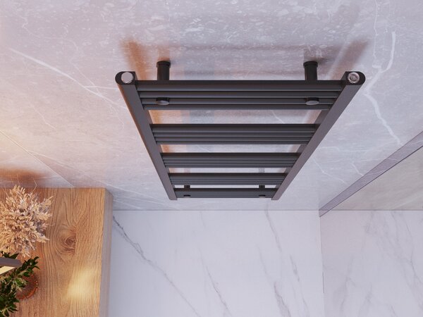 Gamma Erga Basic, vykurovacie teleso 1400x500 mm, 546 W, čierna, ERG-LAV-BASIC-14050-BK