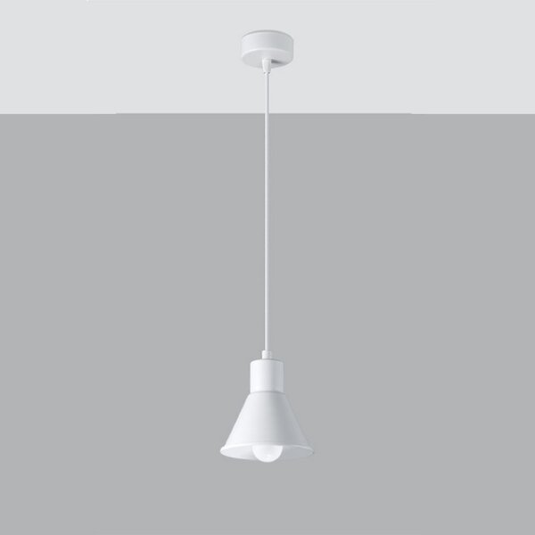 Sollux SL.0983 - Luster na lanku TALEJA 1xE27/60W/230V biela
