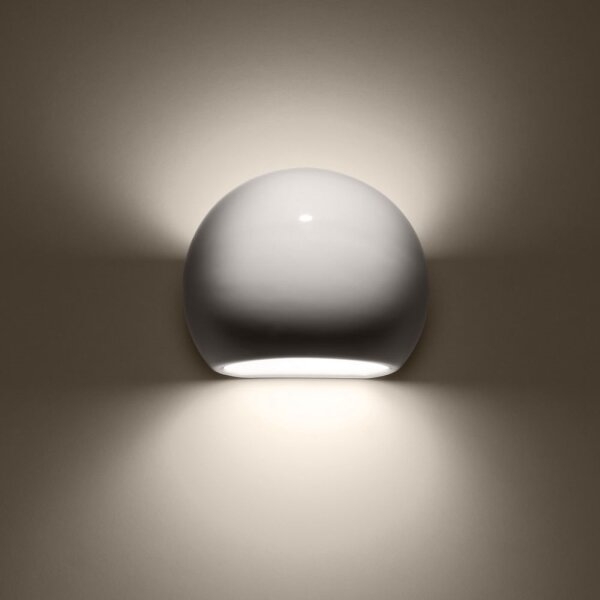 Sollux SL.1026 - Nástenné svietidlo GLOBE 1xE27/60W/230V lesklá biela