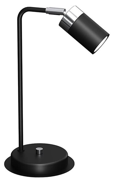 Stolná lampa JOKER 1xGU10/25W/230V čierna/lesklý chróm