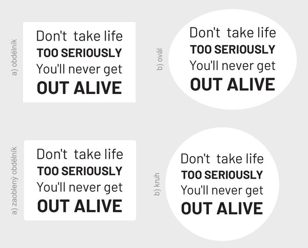 Nalepte.cz Dont take life nálepka na stenu šírka 20 cm